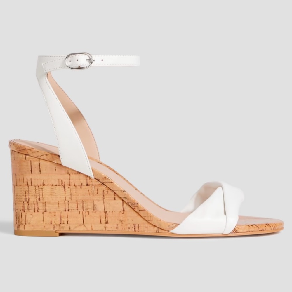🌹STUART WEITZMAN 🌹 Everly Leather Wedge Sandals Size: 8.5